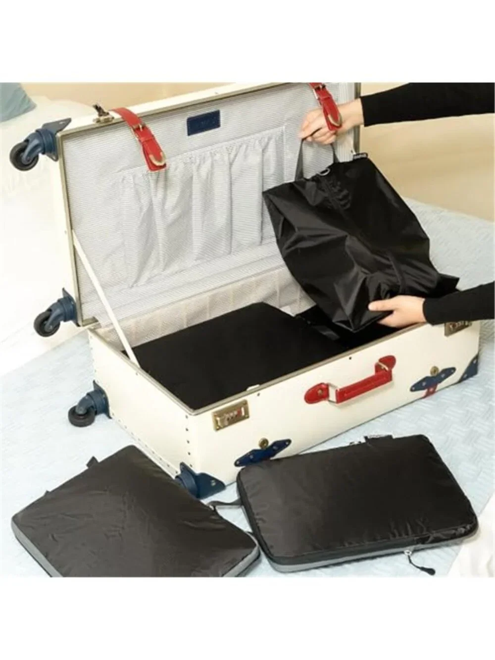 Compression Packing Cubes Travel Organizer Set Luggage Suitcase Storage Bags